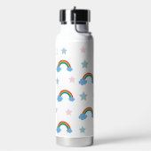 Süße Boho-Whimsical-Regenbogen-Mädchen Trinkflasche (Links)