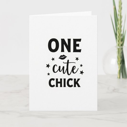 Süße Bold Message Card Karte (Vorderseite)