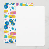 Süße Bonbons. Einladung (Vorne/Hinten)