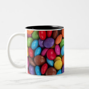 Süße Bonbons Zweifarbige Tasse