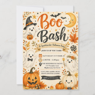 Süße Boo-Bash-Spooktacular-Party Einladung
