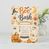 Süße Boo-Bash-Spooktacular-Party Einladung (Stehend Vorderseite)