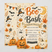 Süße Boo-Bash-Spooktacular-Party Einladung (Vorne/Hinten)