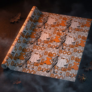 Süße Boo-Crew-Halloween-Freunde Geschenkpapier