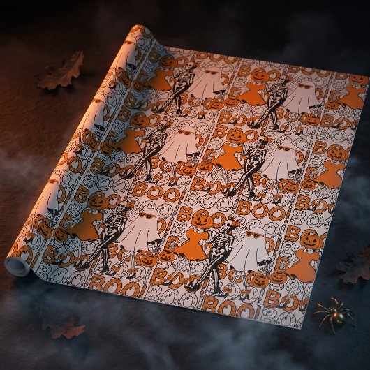 Süße Boo-Crew-Halloween-Freunde Geschenkpapier
