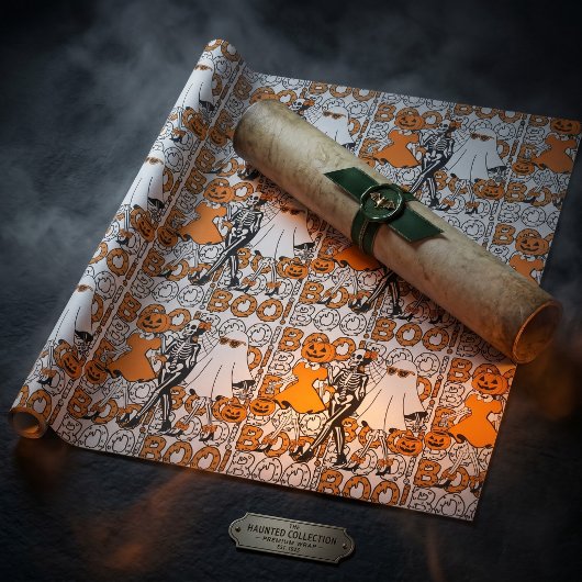 Süße Boo-Crew-Halloween-Freunde Geschenkpapier
