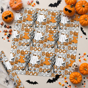 Süße Boo-Crew-Halloween-Freunde Geschenkpapier