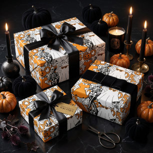 Süße Boo-Crew-Halloween-Freunde Geschenkpapier Set