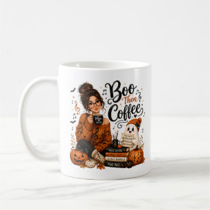 Süße Boo-dann-Kaffee-Halloween-Musiklehrer-Tasse Kaffeetasse