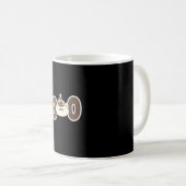 Süße Boo-Kaffee-Halloween Kaffeetasse (VorderseiteRechts)
