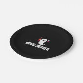 Süße Boos Server Barkeeper Kellnerin Halloween Pappteller (Schrägansicht)