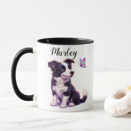 Süße Border Collie Beste-Freundin-Zitat Tasse