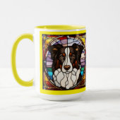 Süße Border Collie Kaffeetasse (Links)