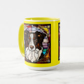 Süße Border Collie Kaffeetasse (Vorderseite Links)