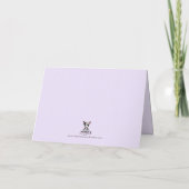 Süße Boston-Terrier-Geburtstagskarte Dankeskarte (Rückseite)