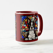 Süße Boston-Terrier-Kaffeetasse Tasse (VorderseiteRechts)