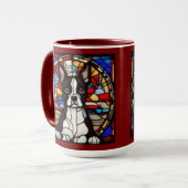 Süße Boston-Terrier-Kaffeetasse Tasse (Vorderseite Links)