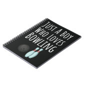 Süße Bowling-Geschenke für Baby-Jungen Kinder-Bowl Notizblock (Linke Seite)