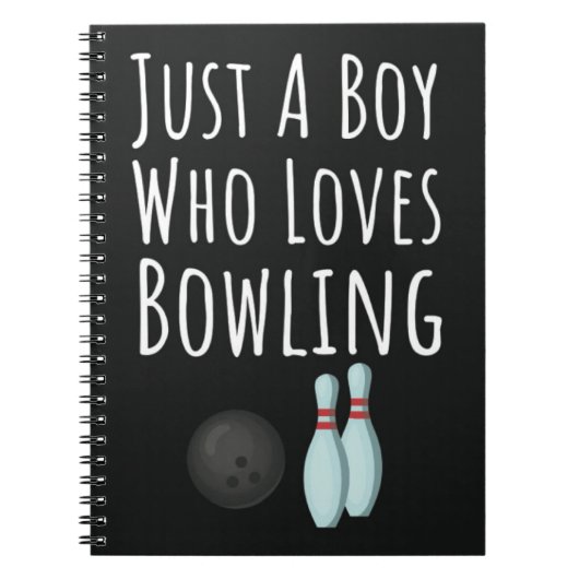 Süße Bowling-Geschenke für Baby-Jungen Kinder-Bowl Notizblock (Vorderseite)