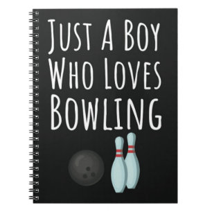 Süße Bowling-Geschenke für Babyjungen Kinder Bowle Notizblock