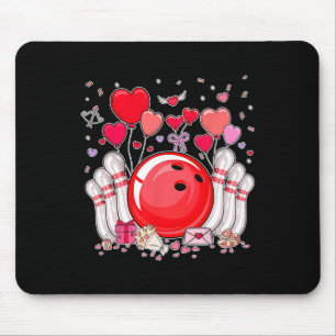 Süße Bowling Ll Valentinstag Herz Liebhaber Spiele Mousepad