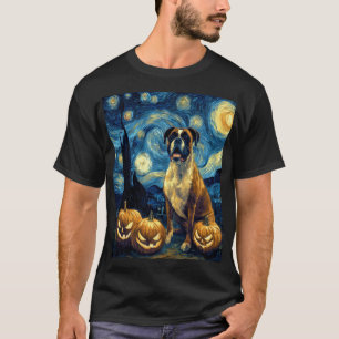 Süße Boxer Halloween Jack O Lantern Kürbis Gesicht T-Shirt
