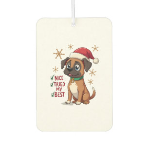 Süße Boxer-Hund-Hund Weihnachten Schön Habe mein B Autolufterfrischer