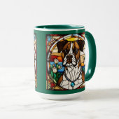 Süße Boxer Keramik-Kaffeetasse Tasse (VorderseiteRechts)
