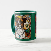 Süße Boxer Keramik-Kaffeetasse Tasse (Vorderseite Links)