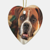 Süße Boxer Keramikornament (Links)