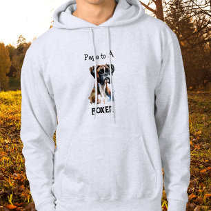 Süße Boxer Papa Braun Personalisieren Hoodie