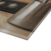Süße Boxer Personalisiertes Glas Schneidebrett (Ecke)