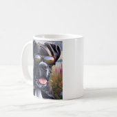 Süße Boxerhunde mit Sonnenbrille Kaffeetasse (Vorderseite Links)