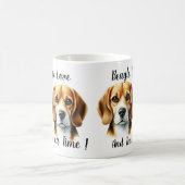 Süße braune Beagle Kaffeetasse (Mittel)