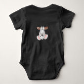 Süße braune Eule Baby Strampler (Rückseite)