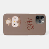 Süße braune Eule Case-Mate iPhone Hülle (Rückseite (Horizontal))