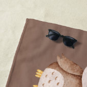 Süße braune Eule  Strandtuch (Beispiel)