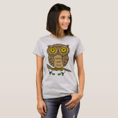 Süße braune Eule T-Shirt (Vorne ganz)