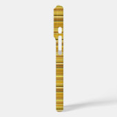 Süße braune goldene Streifen Case-Mate iPhone Hülle (Rückseite / Links)