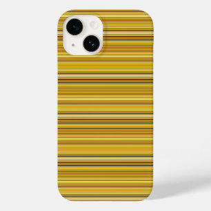 Süße braune goldene Streifen Case-Mate iPhone 14 Hülle