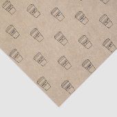 Süße braune Kaffeetasse Kaffeesalon Seidenpapier (Ausschnitt)