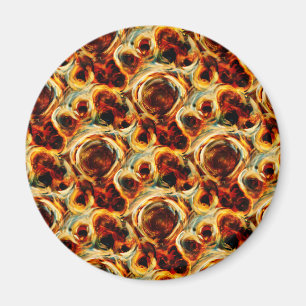 Süße braune nahtlose Schmiermuster-Wurfkissenhu Magnet