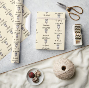 Süße braune Otter-Creme-Geburtstag Geschenkpapier