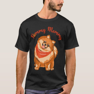 Süße braune Pomeranian-Deutscher Spitz Pommy Mami T-Shirt