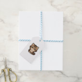 Süße braune Tabby-Kätzchen-Geschenkanhänger Geschenkanhänger (Mit Garn)