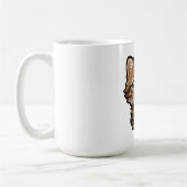 Süße braune Tabby-Kätzchen-Kaffeetasse Kaffeetasse (Links)
