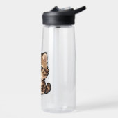 Süße braune Tabby-Kätzchen-Wasserflasche Trinkflasche (Links)