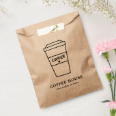 Süße braune Tasse Kaffeesalon Geschenktütchen (Versiegelt)