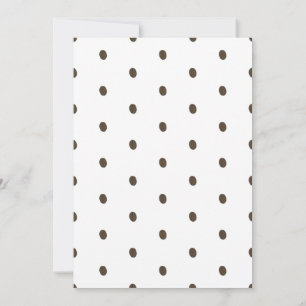 Süße braune und weiße neutrale Kaffee-Baby-Shower- Ankündigung