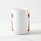 Süße braune Welpen-Illustration Kaffeetasse (Mittel)